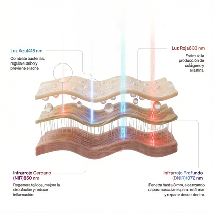 Máscara facial LED - Lumara®