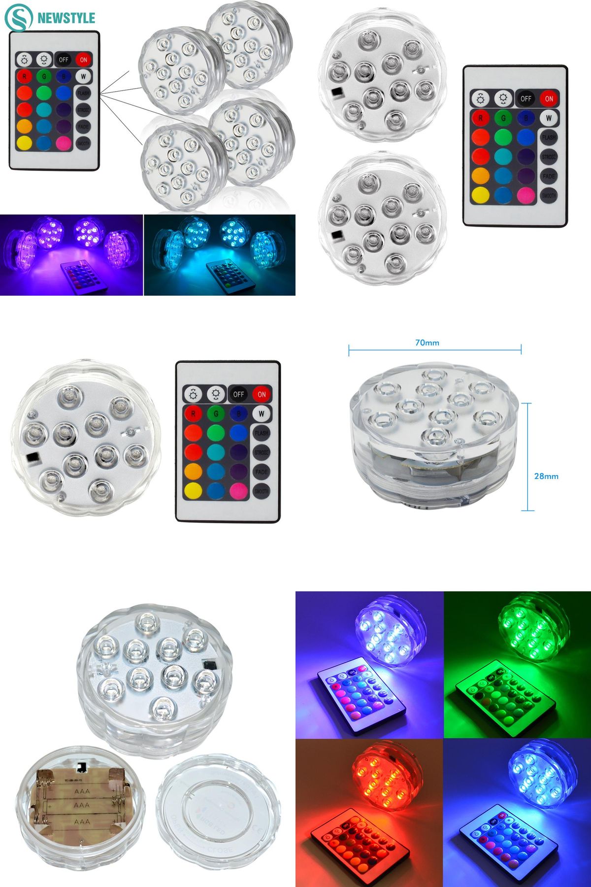 Luces LED sumergibles (2pcs) - ILUBEN®
