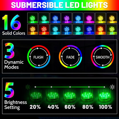 Luces LED sumergibles (2pcs) - ILUBEN®