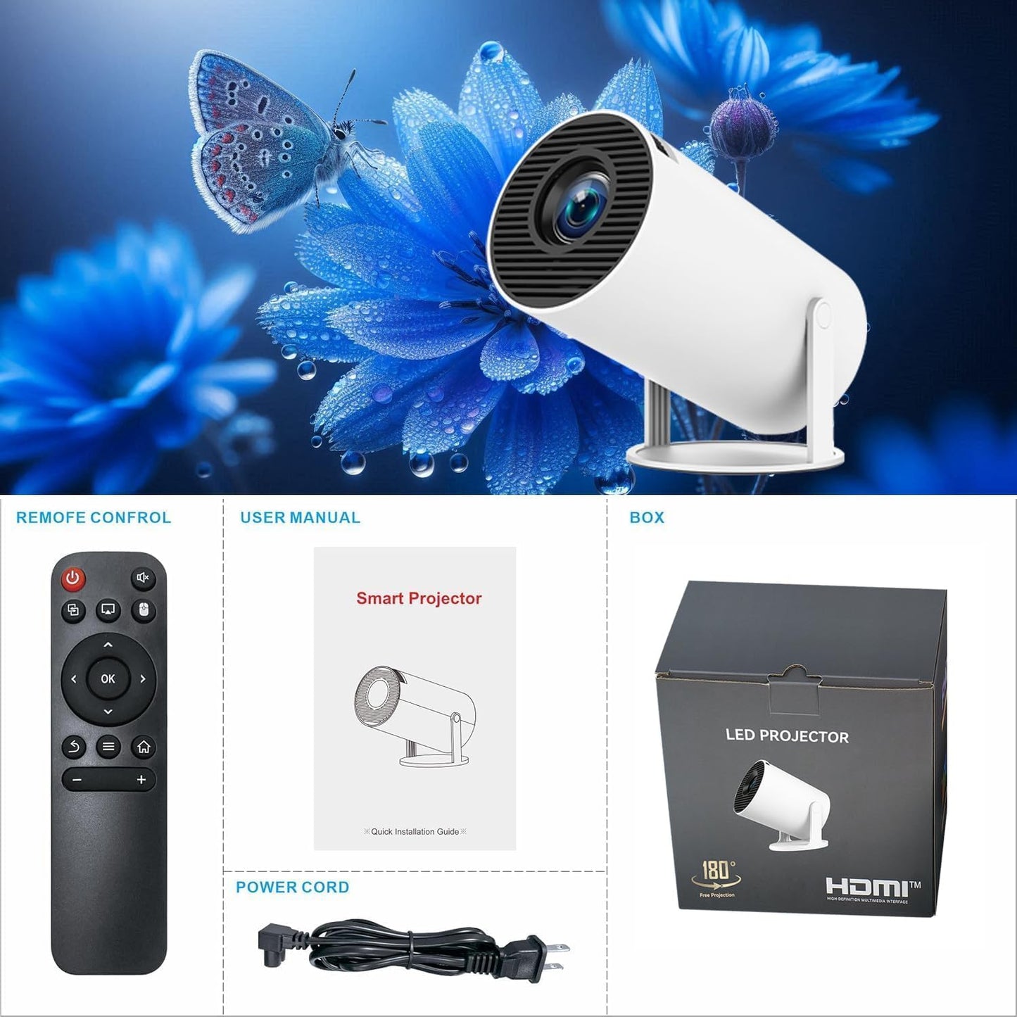 Proyector portátil ultra HD-HY300®