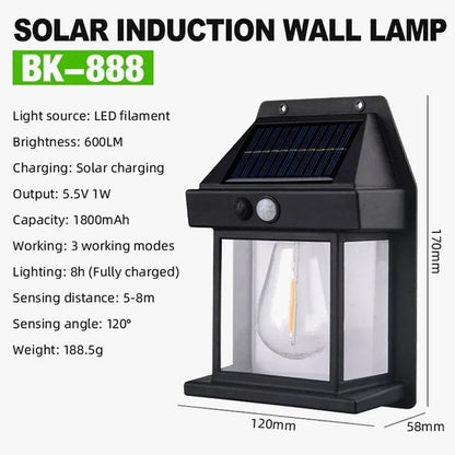 Lámpara solar exterior con sensor de movimiento - ILUMOVE™